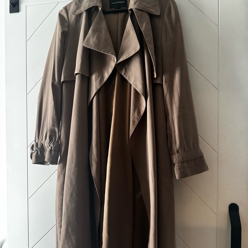 Club Monaco lilac purple  Trench Coat